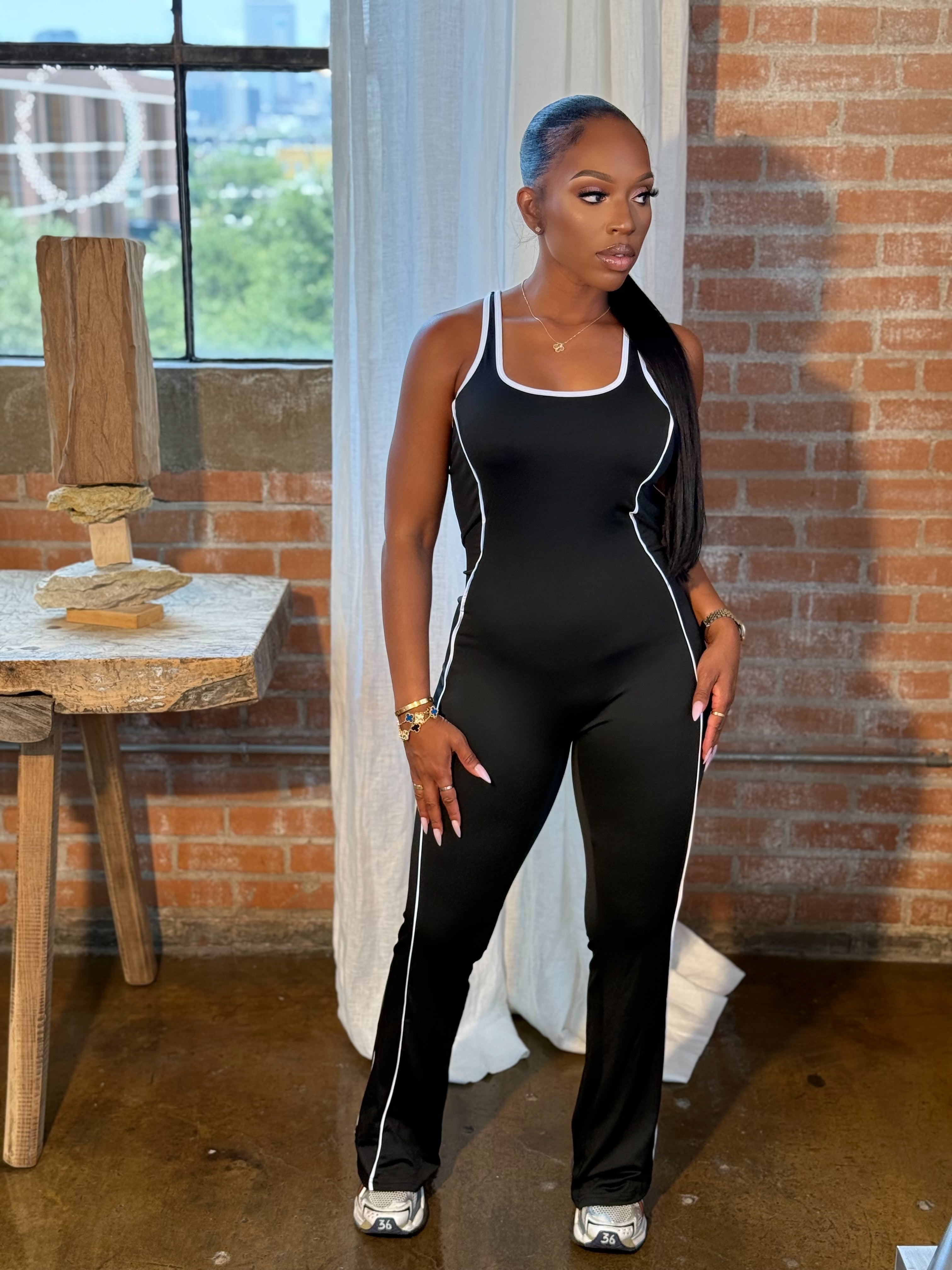 U Neck Tank Jumpsuit