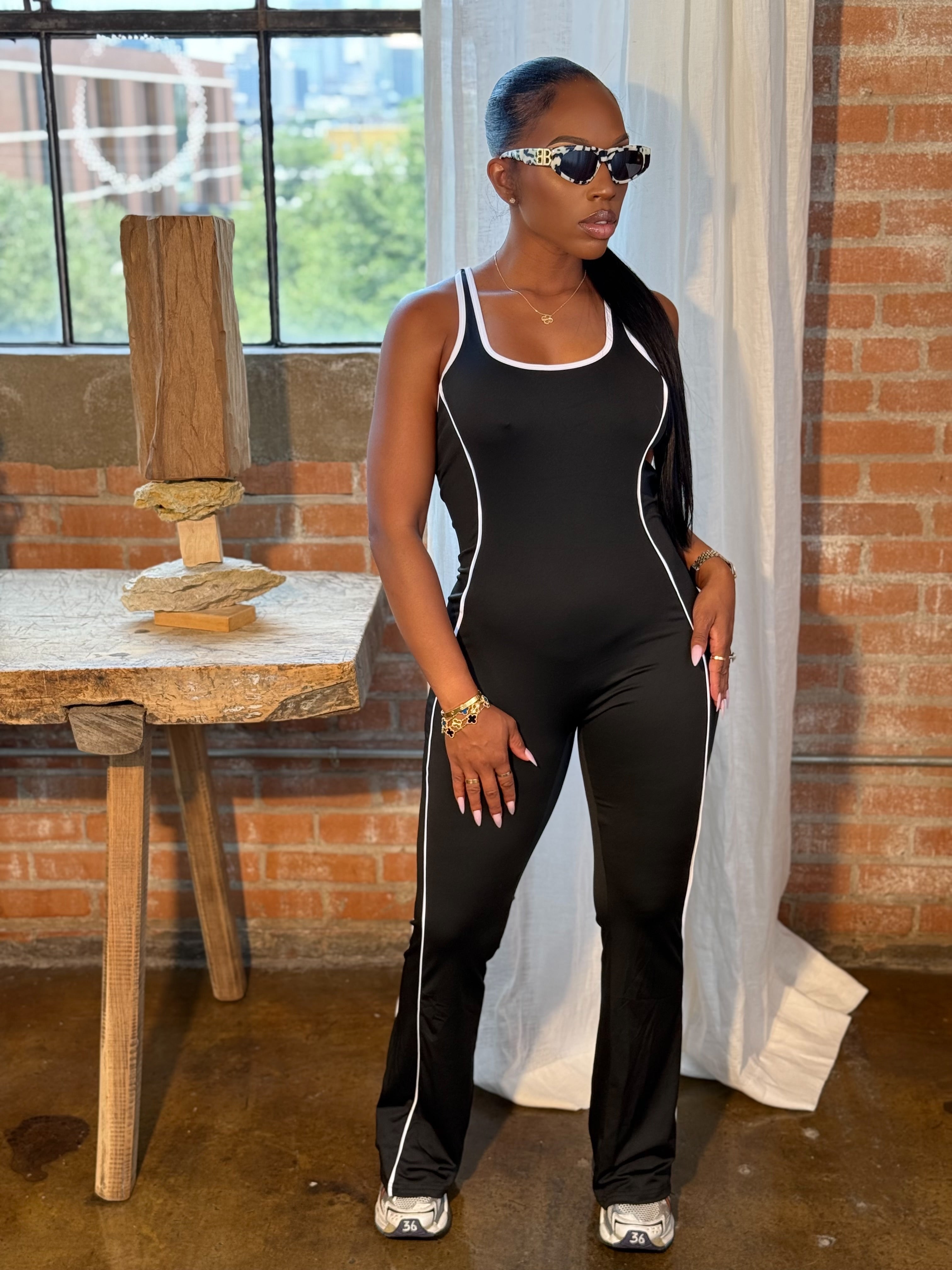 U Neck Tank Jumpsuit