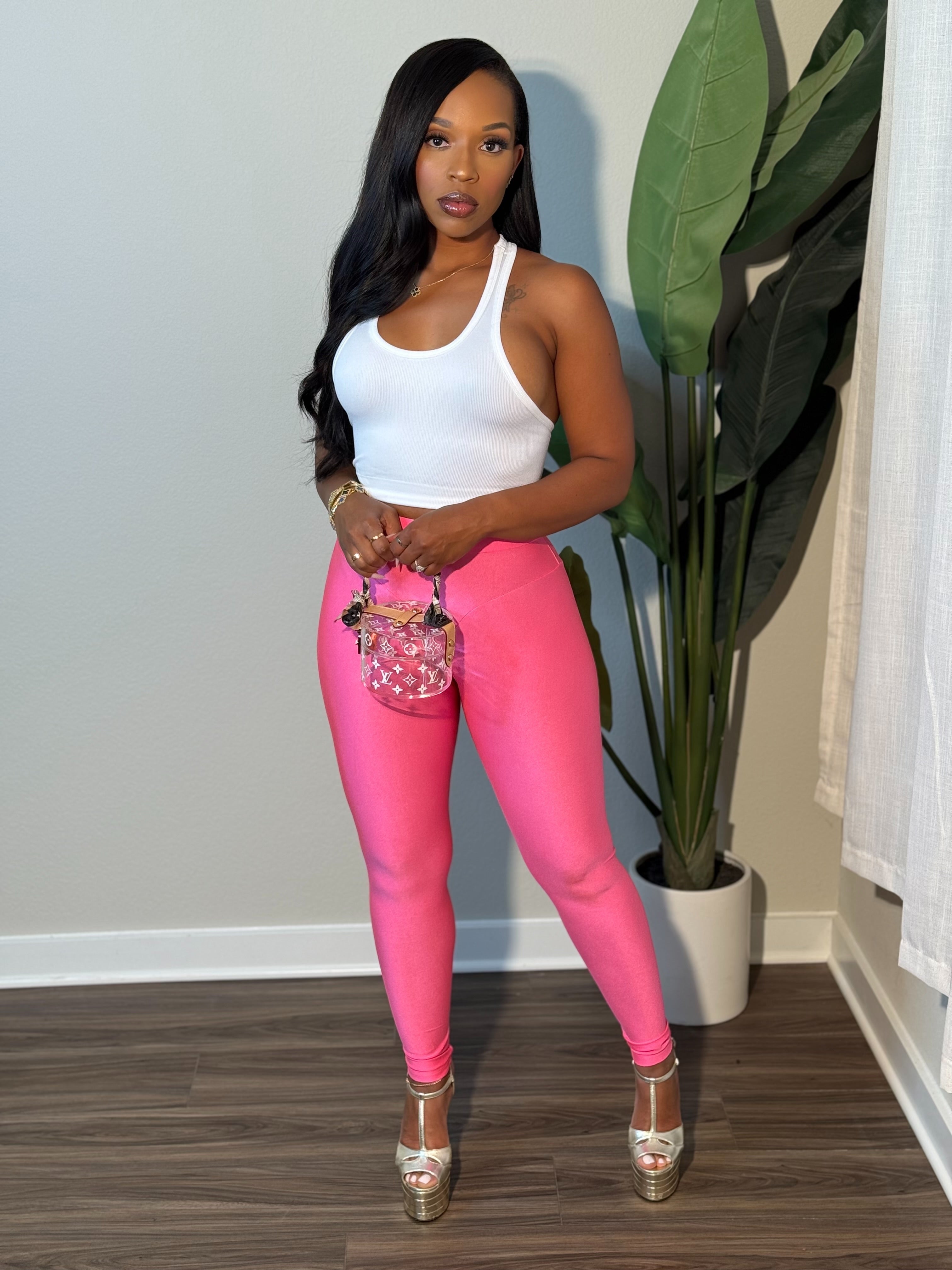 Perfect Fit Leggings ( Fuchsia)
