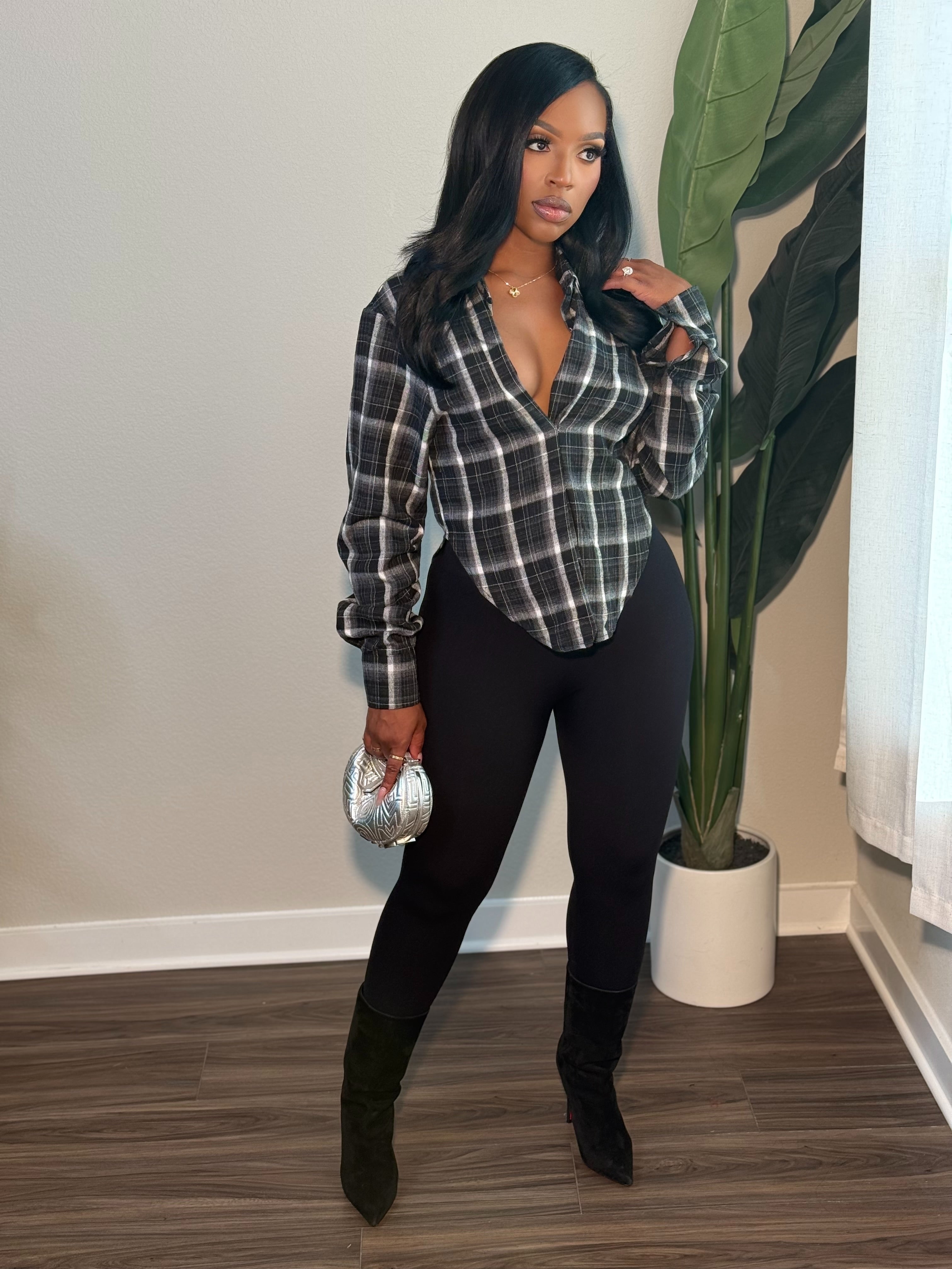 Fashion Top (black and grey)