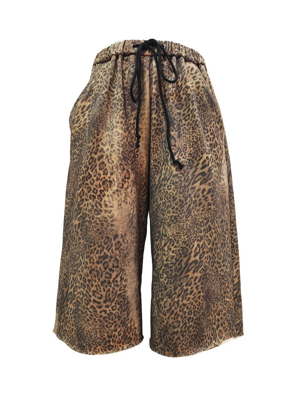 Leopard Bermuda Shorts