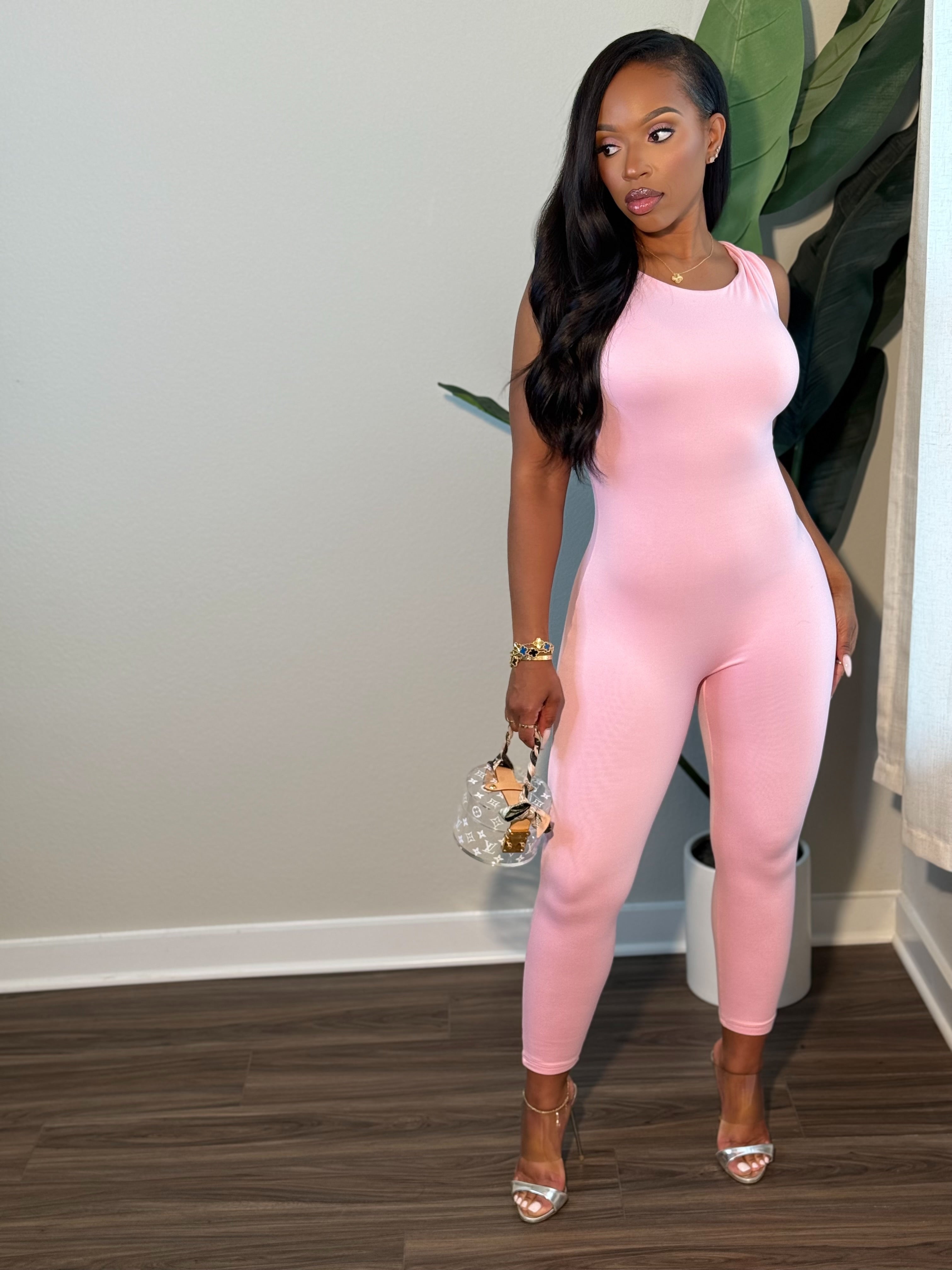 Stormi Jumpsuit (Pink)