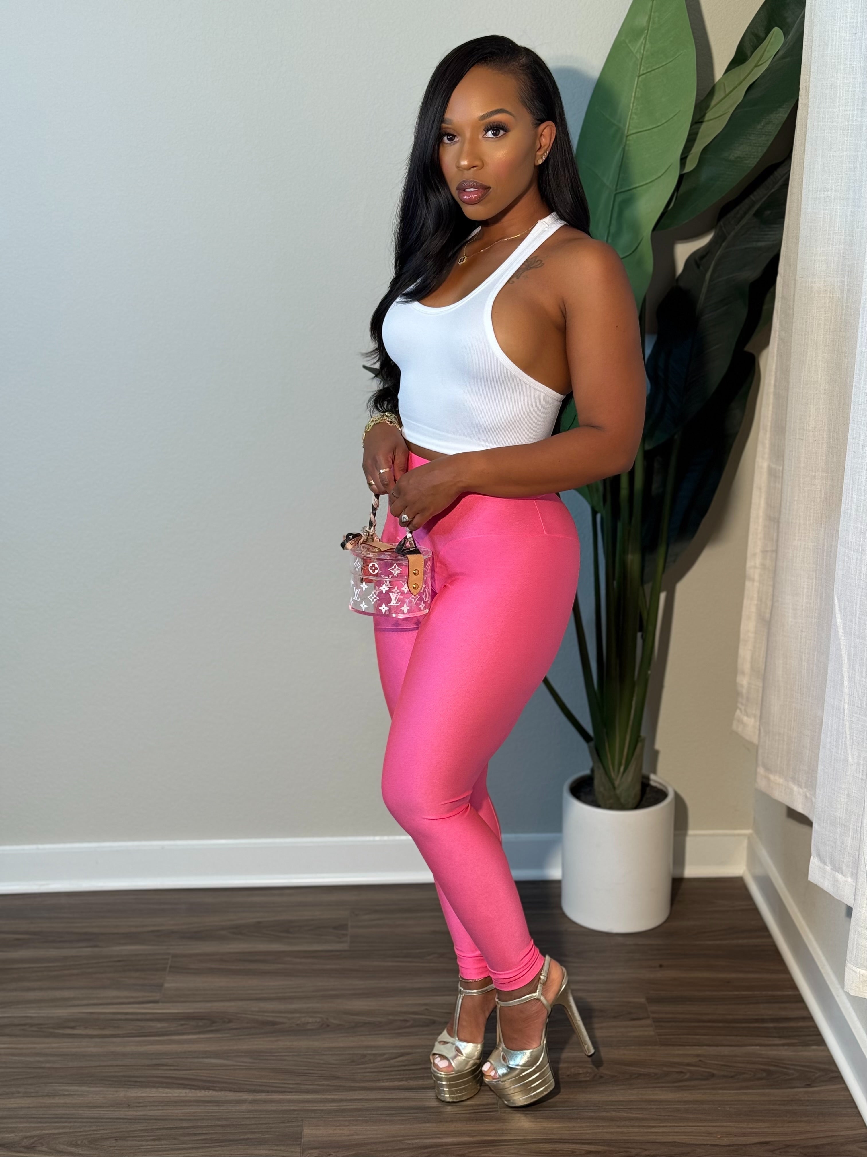 Perfect Fit Leggings ( Fuchsia)