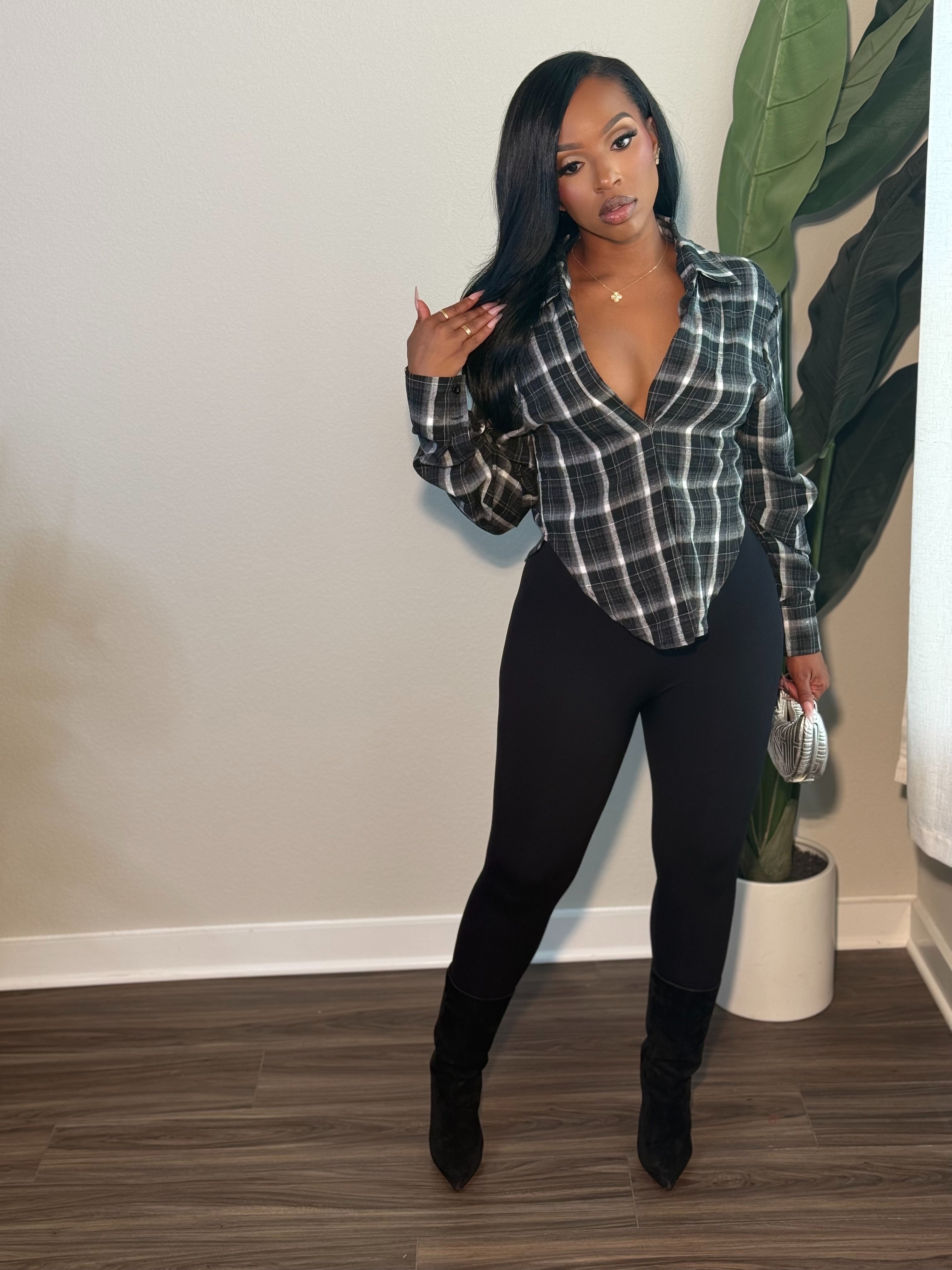 Fashion Top (black and grey)