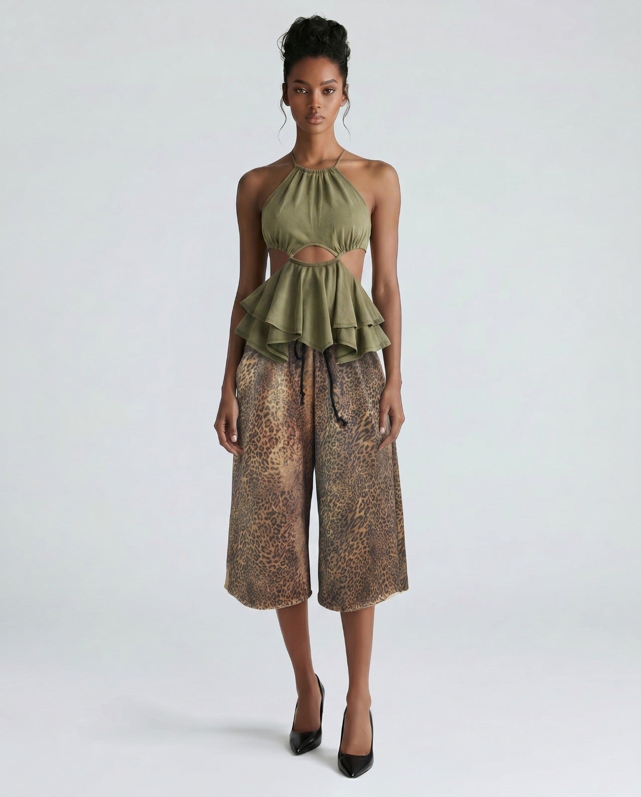 Leopard Bermuda Shorts