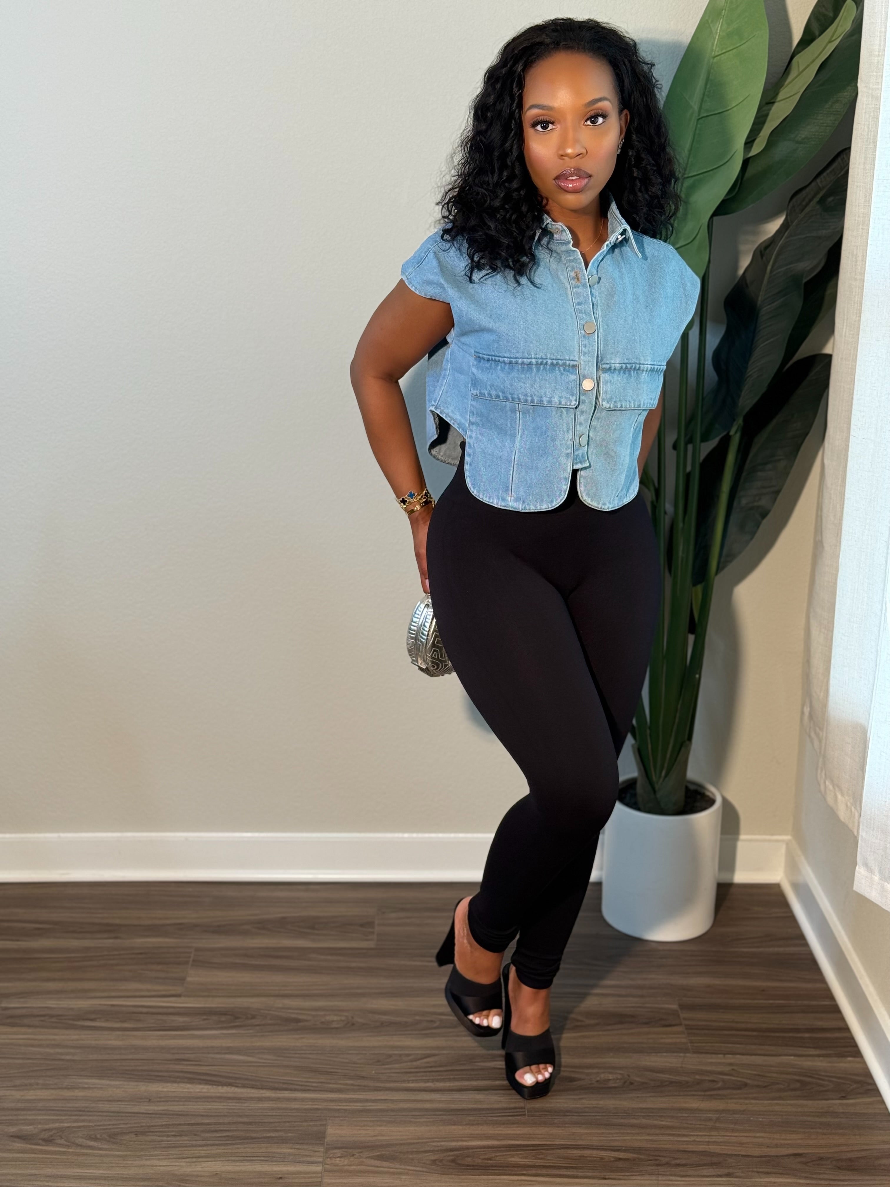 Denim Crop Top