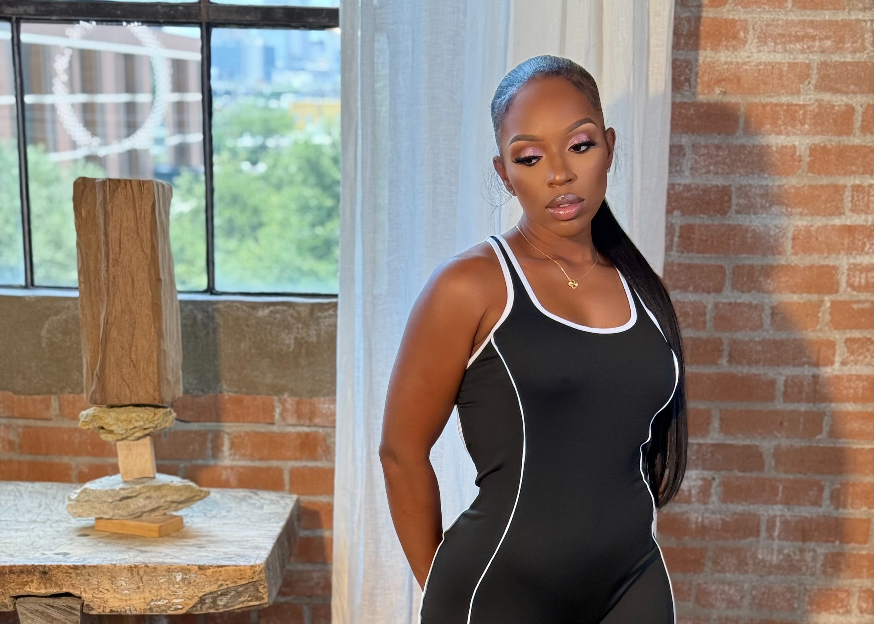 U Neck Tank Jumpsuit