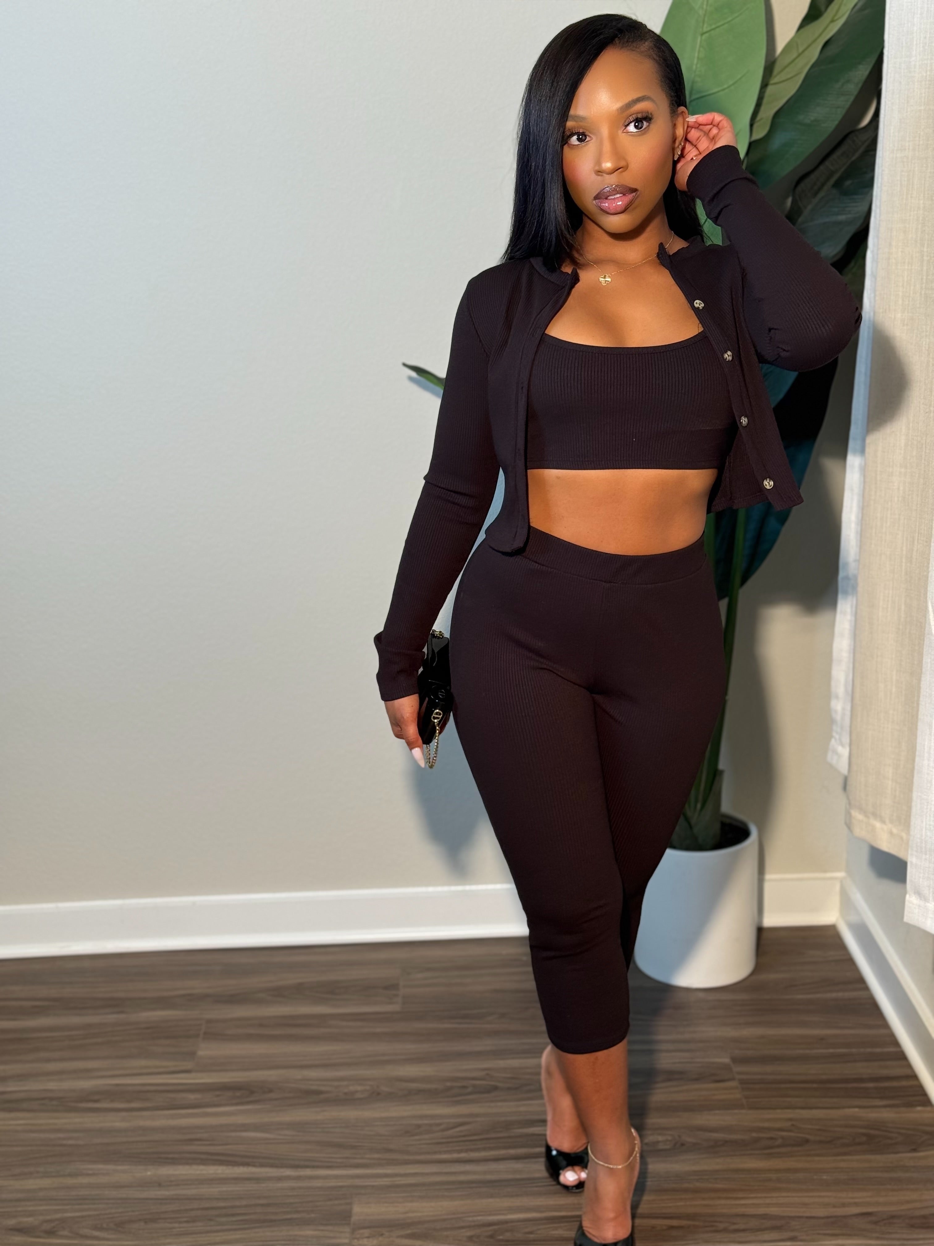 Britt 3 piece Set (Jet Black)