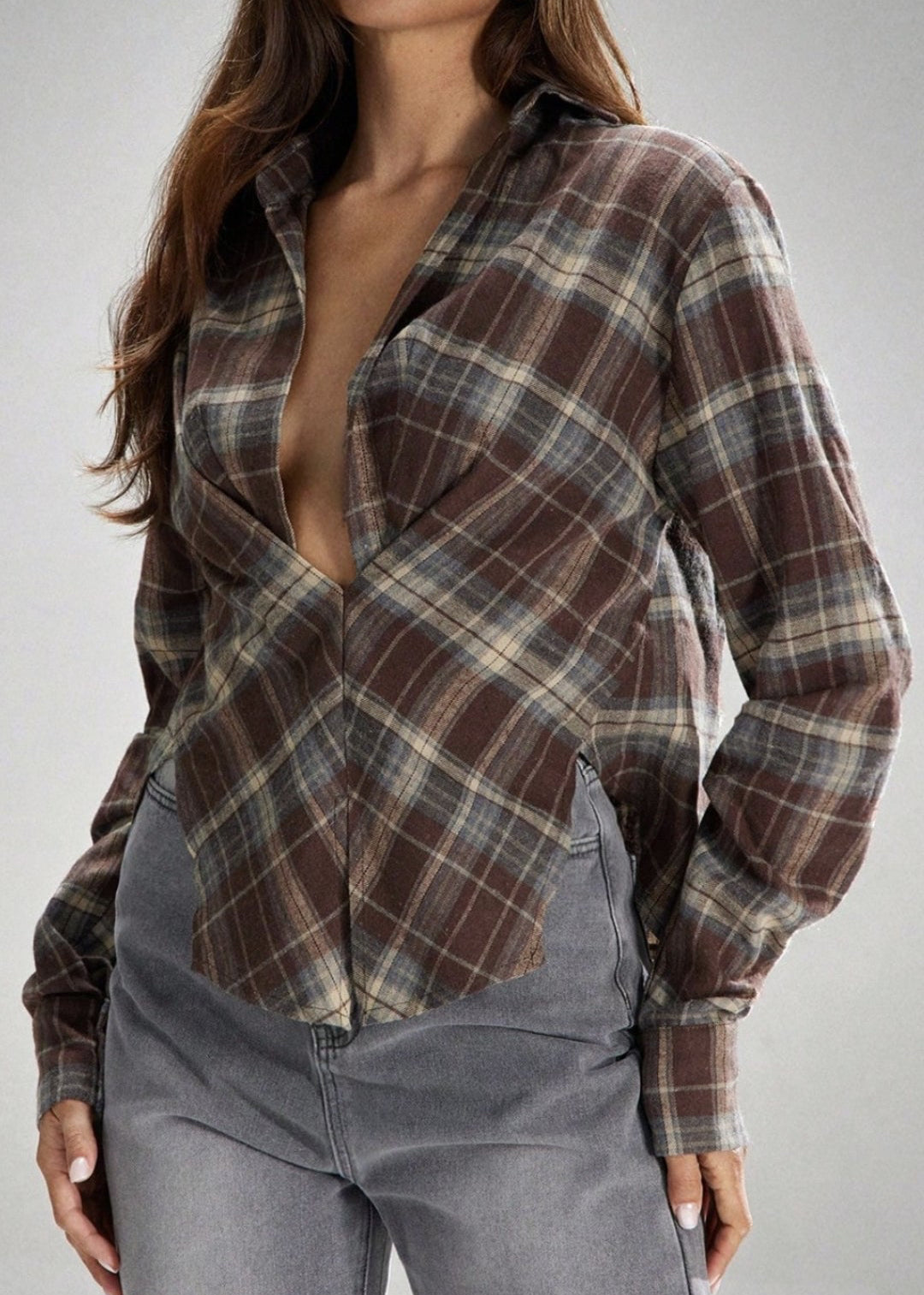 Fashion Top (Blue and Brown) ships out 12/2