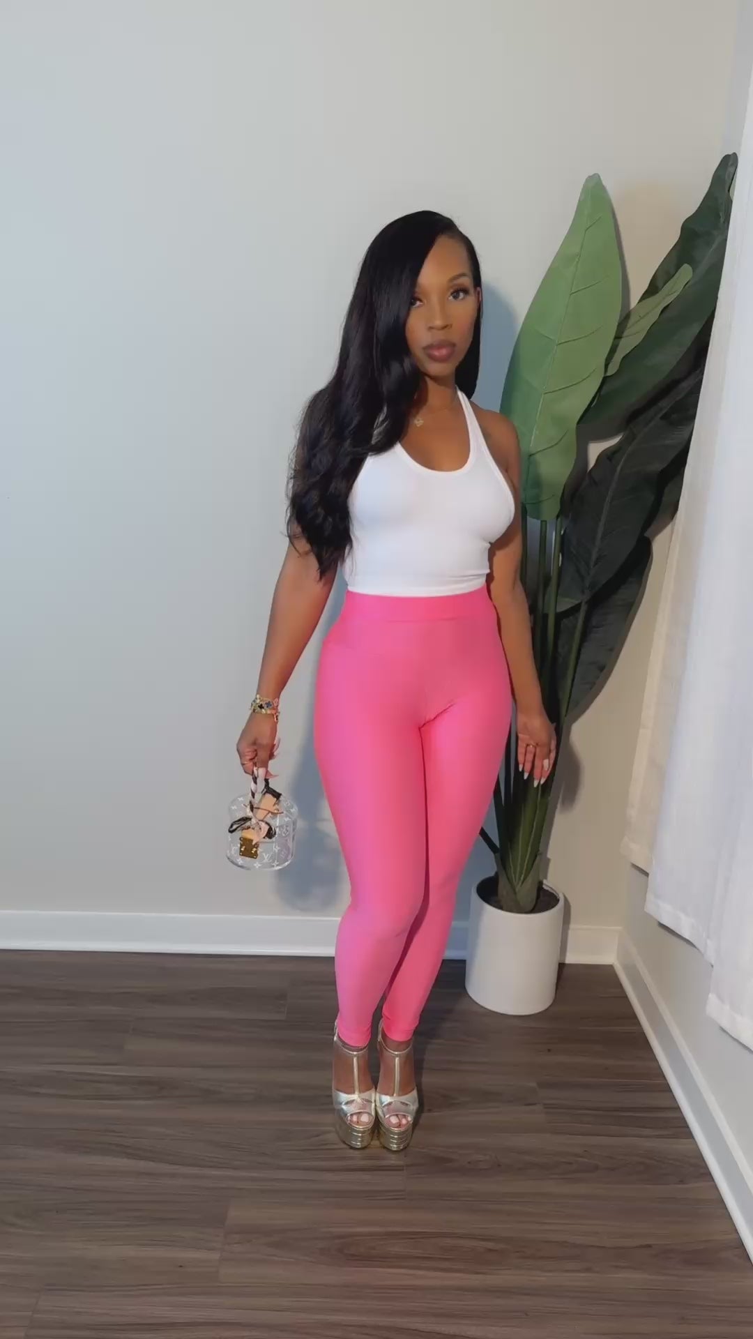 Perfect Fit Leggings ( Fuchsia)