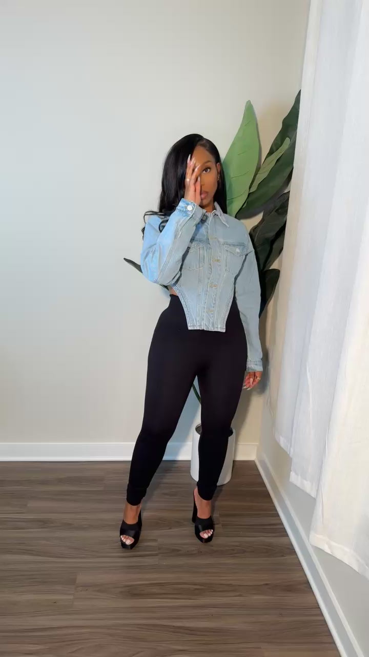 Ski Denim Corset Jacket