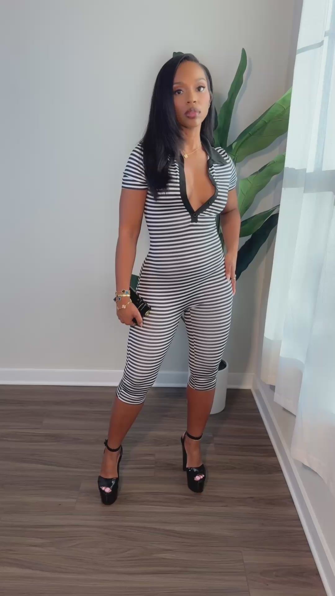 Jazz Jumpsuit (Black and White)